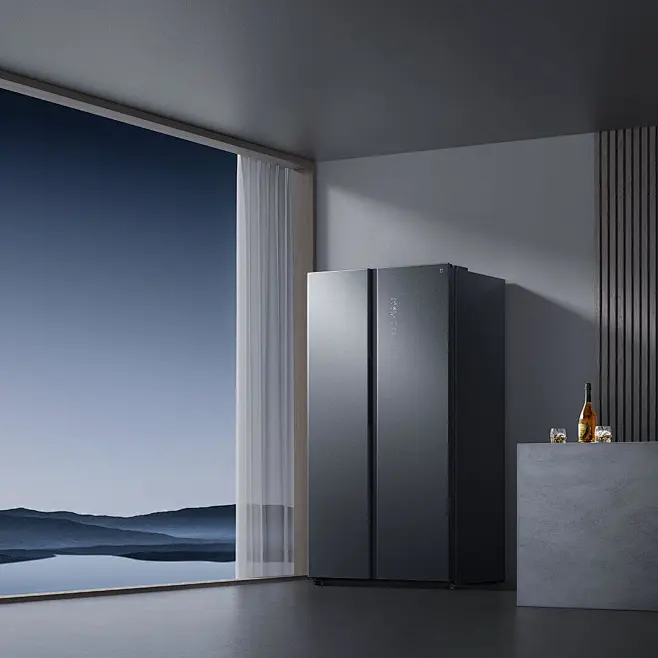 米家冰箱 十字对开门603L 冰晶岩