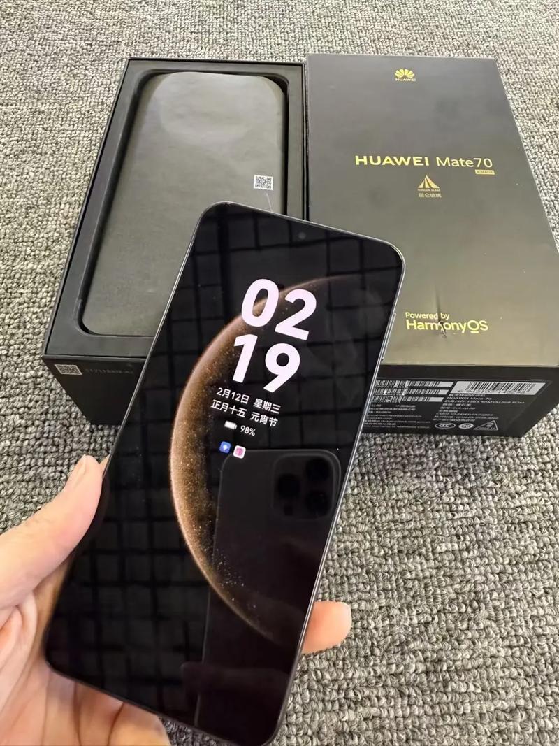 华为手表WATCH5 极光 不锈钢表壳 氟橡胶