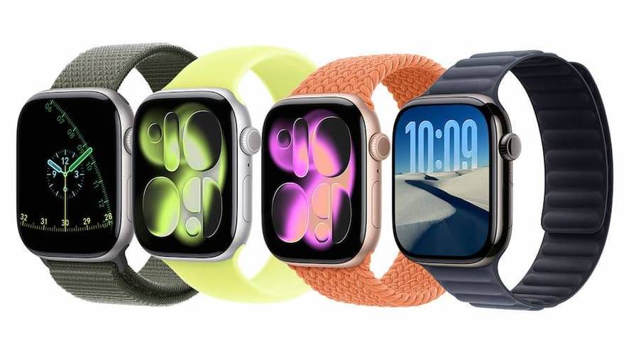 25款苹果手表S11 42毫米蜂窝铝 属+雾运动型表带 S M